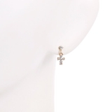 クロス＆ストーンパヴェ2連ピアス 【ピアス アクセサリー | LUPIS | 詳細画像4 