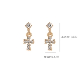 クロス＆ストーンパヴェ2連ピアス 【ピアス アクセサリー | LUPIS | 詳細画像5 