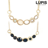 パールビジュー2連チェーンネックレス 【アクセサリー アクセ | LUPIS | 詳細画像1