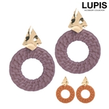 変形メタル×ラタン風サークルピアス  | LUPIS | 詳細画像1 