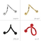 【16G】シンプルカラースパイラルバーベルピアス | LUPIS | 詳細画像3