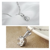 フラワーモチーフキュービックジルコニアネックレス【LACORDE】 | LACORDE | 詳細画像2