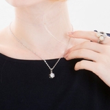 フラワーモチーフキュービックジルコニアネックレス【LACORDE】 | LACORDE | 詳細画像3