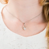 クラウンモチーフキュービックジルコニアネックレス【LACORDE】 | LACORDE | 詳細画像3