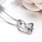 ハートキュービックジルコニアデザインネックレス【LACORDE】 | LACORDE | 詳細画像4