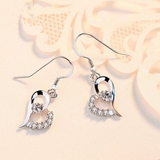 ハートキュービックジルコニアデザインフックピアス【LACORDE】 | LACORDE  | 詳細画像2 