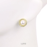 ツイストフレームパールピアス  | LUPIS | 詳細画像4 