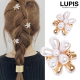 ≪1個入り≫フラワーパールミニヘアクリップ【小さい ヘアアクセサリー】 | LUPIS | 詳細画像1 