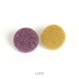 イエロー×パープル | バイカラーボタンピアス | LUPIS