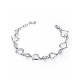 ハートキュービックジルコニアブレスレット【LACORDE】 | LACORDE  | 詳細画像1 