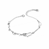 ハートデザインキュービックジルコニアブレスレット【LACORDE】 | LACORDE  | 詳細画像1 