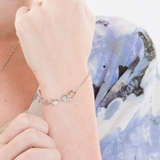 ハートデザインキュービックジルコニアブレスレット【LACORDE】 | LACORDE  | 詳細画像3 