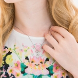 3連ハートモチーフキュービックジルコニアネックレス【LACORDE】 | LACORDE | 詳細画像3