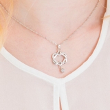 ダブルハートデザインキュービックジルコニアネックレス【LACORDE】 | LACORDE | 詳細画像2