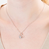 ダブルハートモチーフキュービックネックレス【LACORDE】 | LACORDE | 詳細画像2