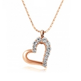 ハートピンクゴールドカラーネックレス【LACORDE】 | LACORDE | 詳細画像1