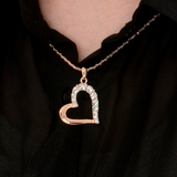 ハートピンクゴールドカラーネックレス【LACORDE】 | LACORDE | 詳細画像3