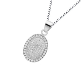 シルバーパヴェデザインネックレス【LACORDE】 | LACORDE  | 詳細画像2 