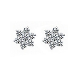 フラワーモチーフキュービックピアス【LACORDE】 | LACORDE  | 詳細画像1 