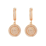 ピンクゴールドサークルキュービックパヴェピアス【LACORDE】 | LACORDE  | 詳細画像2 