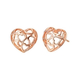 ピンクゴールドハートデザインピアス【LACORDE】 | LACORDE  | 詳細画像1 