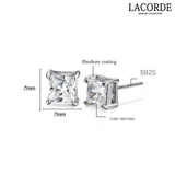 スクエアキュービックジルコニアピアス【LACORDE】 | LACORDE | 詳細画像3