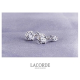 2連キュービックジルコニアピアス【LACORDE】 | LACORDE | 詳細画像4