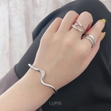 変形ダブルラインリング【指輪】 | LUPIS | 詳細画像9