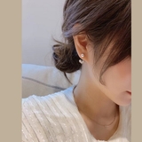 パール×ハートバックキャッチピアス | LUPIS | 詳細画像5
