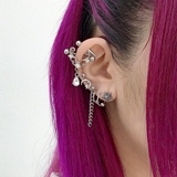 【16G】ムーン×スターストレートバーベルボディピアス 【ボディピアス 16G | LUPIS | 詳細画像7 