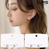 バタフライピアスセット 【シルバー925ポスト S925ポスト | LUPIS | 詳細画像1 