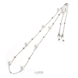 パールシルバー | 2wayマスク×メガネチェーン【マスクチェーン メガネチェーン ネックレス】 | LUPIS