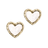 ピアス×ホワイト | ドロップハートピアス・イヤリング | LUPIS