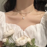 パール×チェーンチョーカー2連ネックレス | LUPIS | 詳細画像1