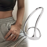 カーブラインダブルフィンガーリング【2本指リング 指輪】 | LUPIS | 詳細画像2 