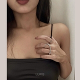 カーブラインダブルフィンガーリング【2本指リング 指輪】 | LUPIS | 詳細画像6 