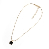 ラウンドスクエア×ステーションボールチェーンネックレス | LUPIS | 詳細画像6 