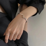 ウェーブラインメタルバングルブレスレット | LUPIS | 詳細画像1