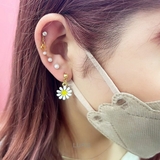 ≪20G≫パール×メタルストレートバーベルボディピアス 【プチプラ 316L | LUPIS | 詳細画像5 