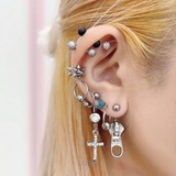 ≪16G≫スパイクボールストレートバーベルボディピアス 【プチプラ 316L | LUPIS | 詳細画像8 