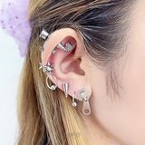 ≪16G≫ジッパー×ダンベルストレートバーベルボディピアス | LUPIS | 詳細画像7