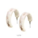 クリーム | アクリルカラーフープピアス | LUPIS