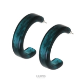 グリーン | アクリルカラーフープピアス | LUPIS