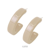 ベージュ | アクリルカラーフープピアス | LUPIS