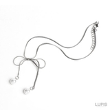 スネークチェーンリボンチョーカーネックレス  | LUPIS | 詳細画像4 