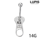ジッパーバナナバーベルボディピアス へそピアス | LUPIS | 詳細画像1 