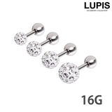 ≪16G≫パヴェストーンストレートバーベルボディピアス  | LUPIS | 詳細画像1 