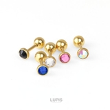 ≪18G≫カラージュエルゴールドストレートバーベルボディピアス 【プチプラ 31… | LUPIS | 詳細画像4 