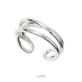 3連シルバー | 3連×ウェーブメタルリング | LUPIS