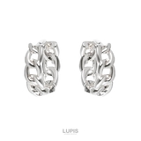 シルバー | メタルチェーンプチフープピアス  | LUPIS